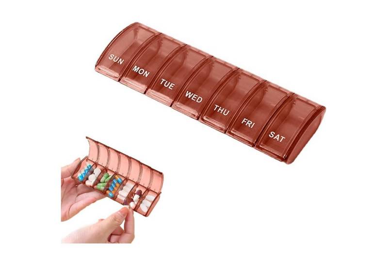 LuxusKollektion Pillendose Tablettenbox 7 Tage Pillendose Medikamentenbox Vitamine von LuxusKollektion