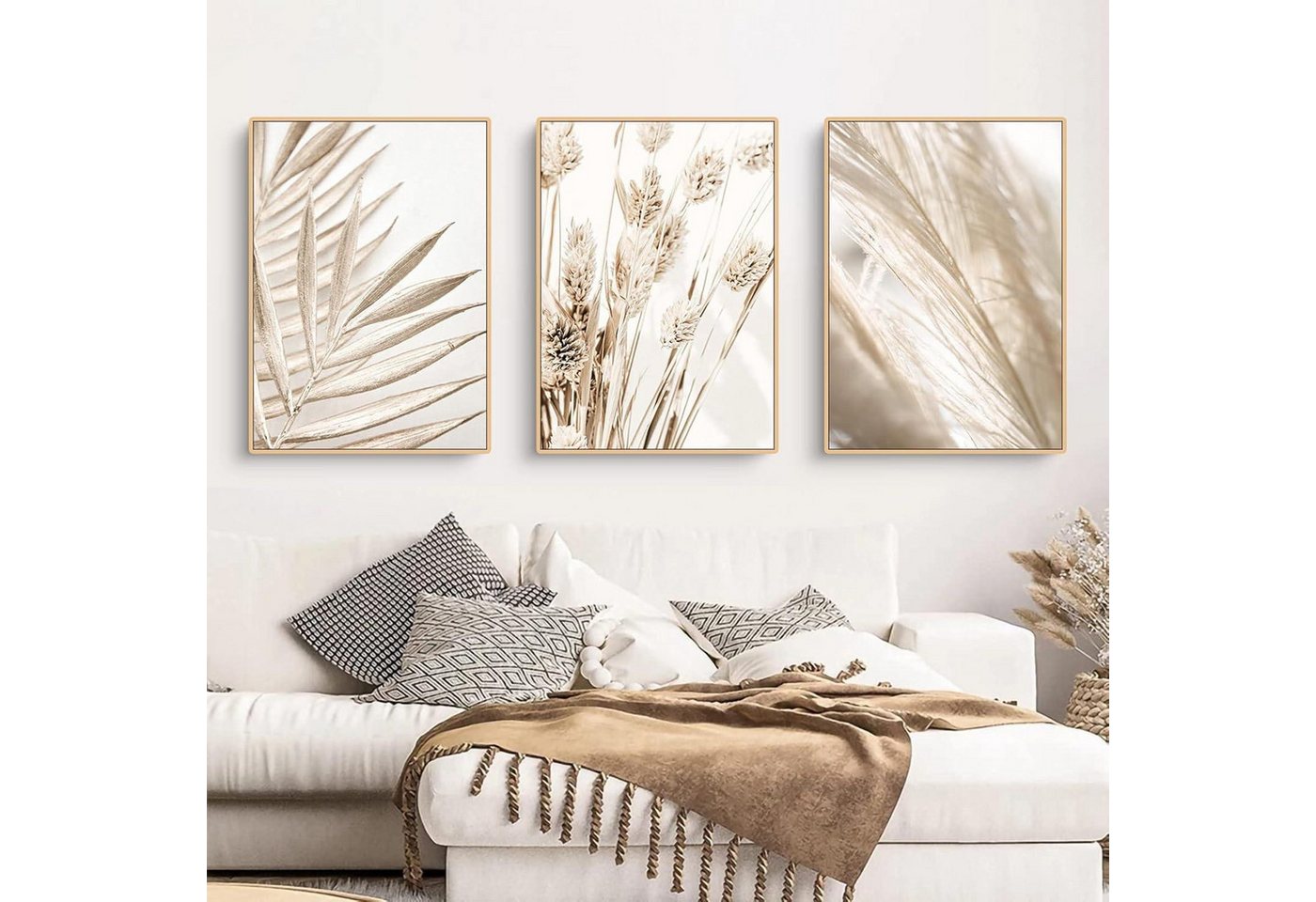Trayosin Poster 3er Premium Poster Set Boho Pampasgras Wandbilder 40x50cm Trayosin Poster 3er Premium Poster Set Boho Pampasgras Wandbilder 40x50cm von Trayosin