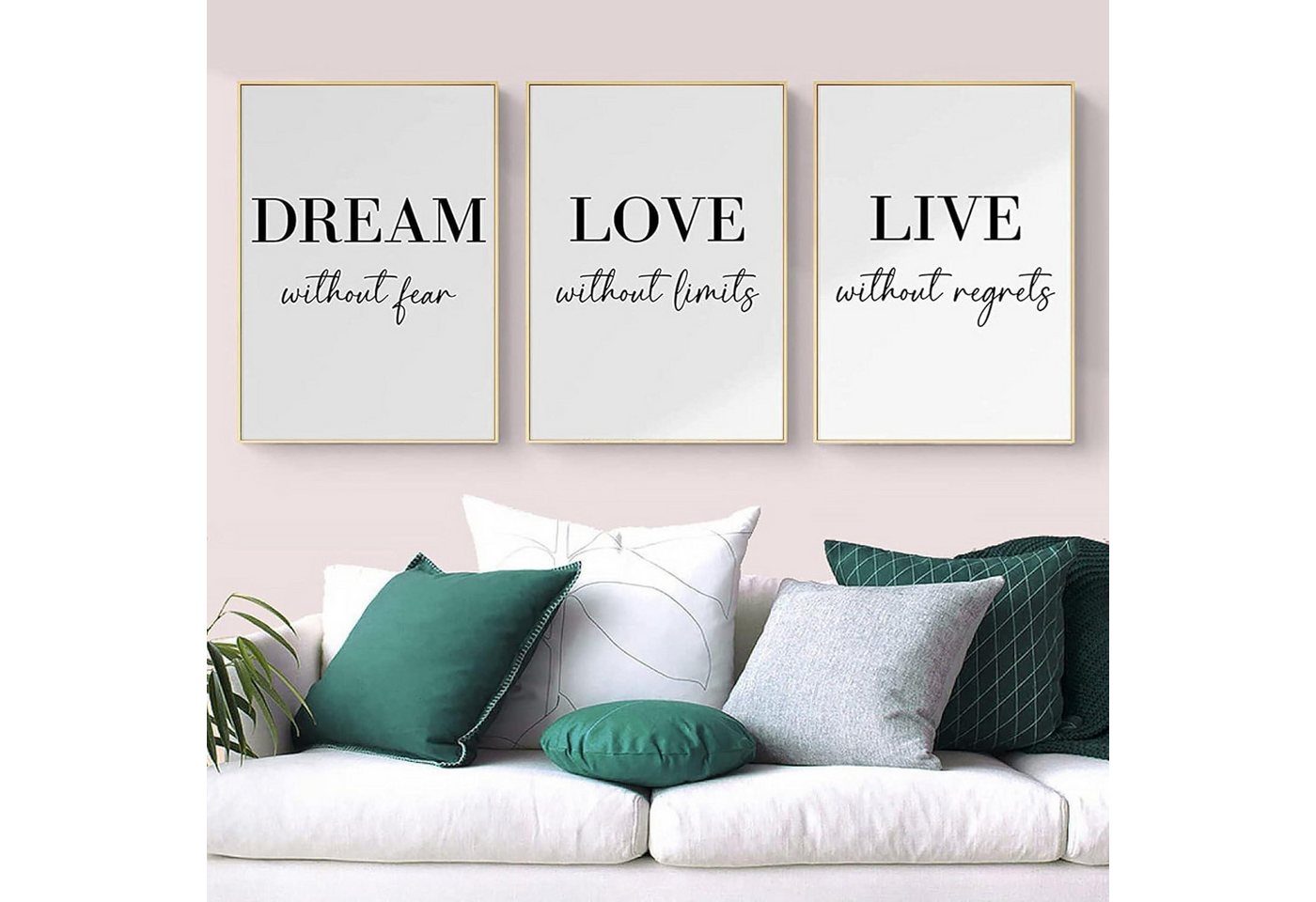 Trayosin Poster 3er Premium Schwarz Weiß Wand Kunst Bilder ohne Rahmen 50x70cm Trayosin Poster 3er Premium Schwarz Weiß Wand Kunst Bilder ohne Rahmen 50x70cm von Trayosin