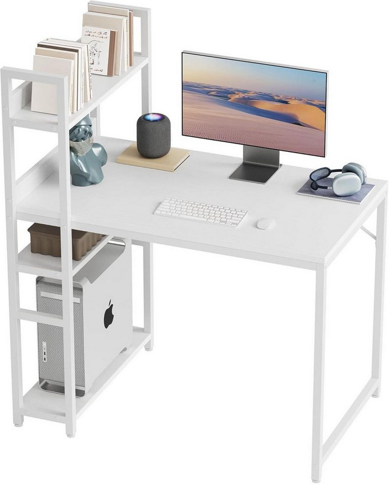 LuxusKollektion Regal-Schreibtisch Schreibtisch Gaming Computertisch mit Regal 100x50cm LuxusKollektion Regal-Schreibtisch Schreibtisch Gaming Computertisch mit Regal 100x50cm von LuxusKollektion
