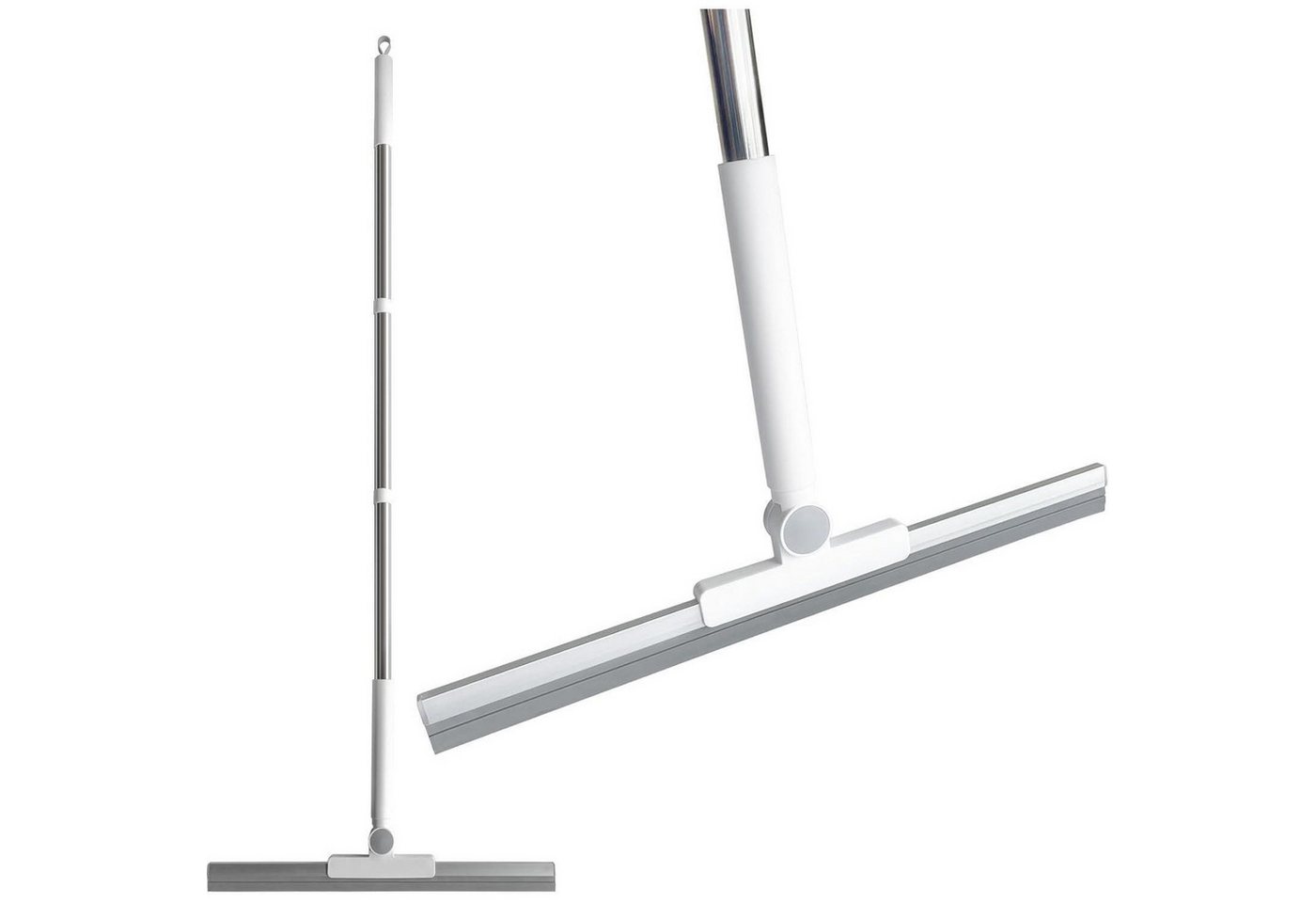 LuxusKollektion Reinigungs-Set Duschabzieher Gummilippe 133cm Segment Fenster Spiegel Weiß 32cm von LuxusKollektion