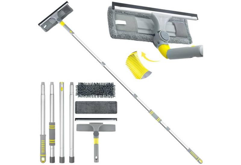 LuxusKollektion Reinigungs-Set Fensterreiniger Teleskopstiel 163 cm Silikonklinge 3-teiliges Set LuxusKollektion Reinigungs-Set Fensterreiniger Teleskopstiel 163 cm Silikonklinge 3-teiliges Set von LuxusKollektion