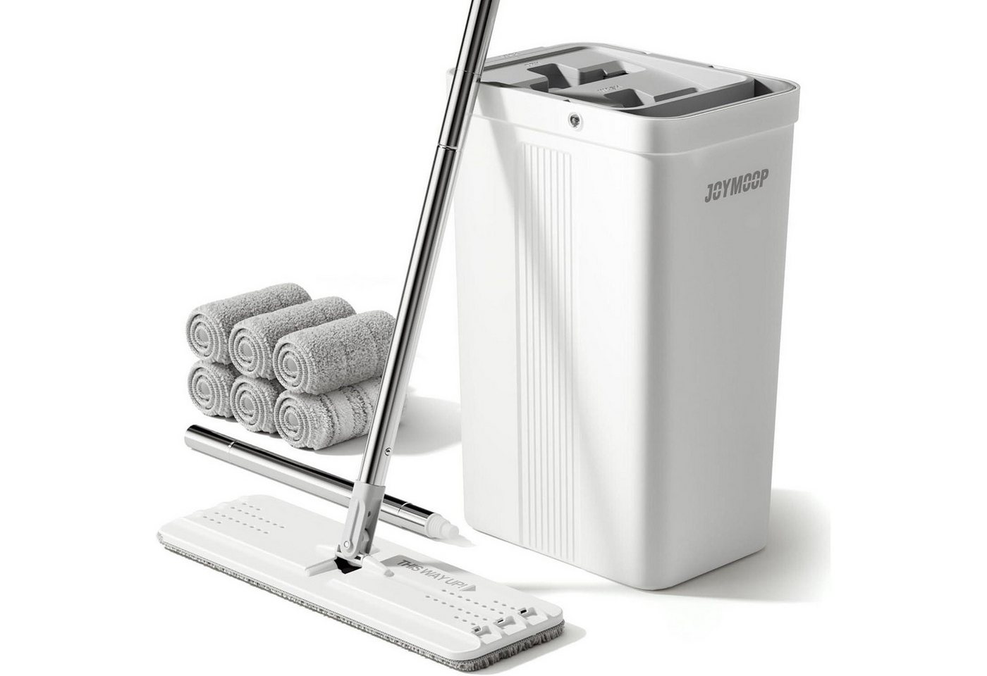 LuxusKollektion Reinigungs-Set Wischmopp Auswringer Eimer #2124 Erweiterter Griff 6 Pads LuxusKollektion Reinigungs-Set Wischmopp Auswringer Eimer #2124 Erweiterter Griff 6 Pads von LuxusKollektion