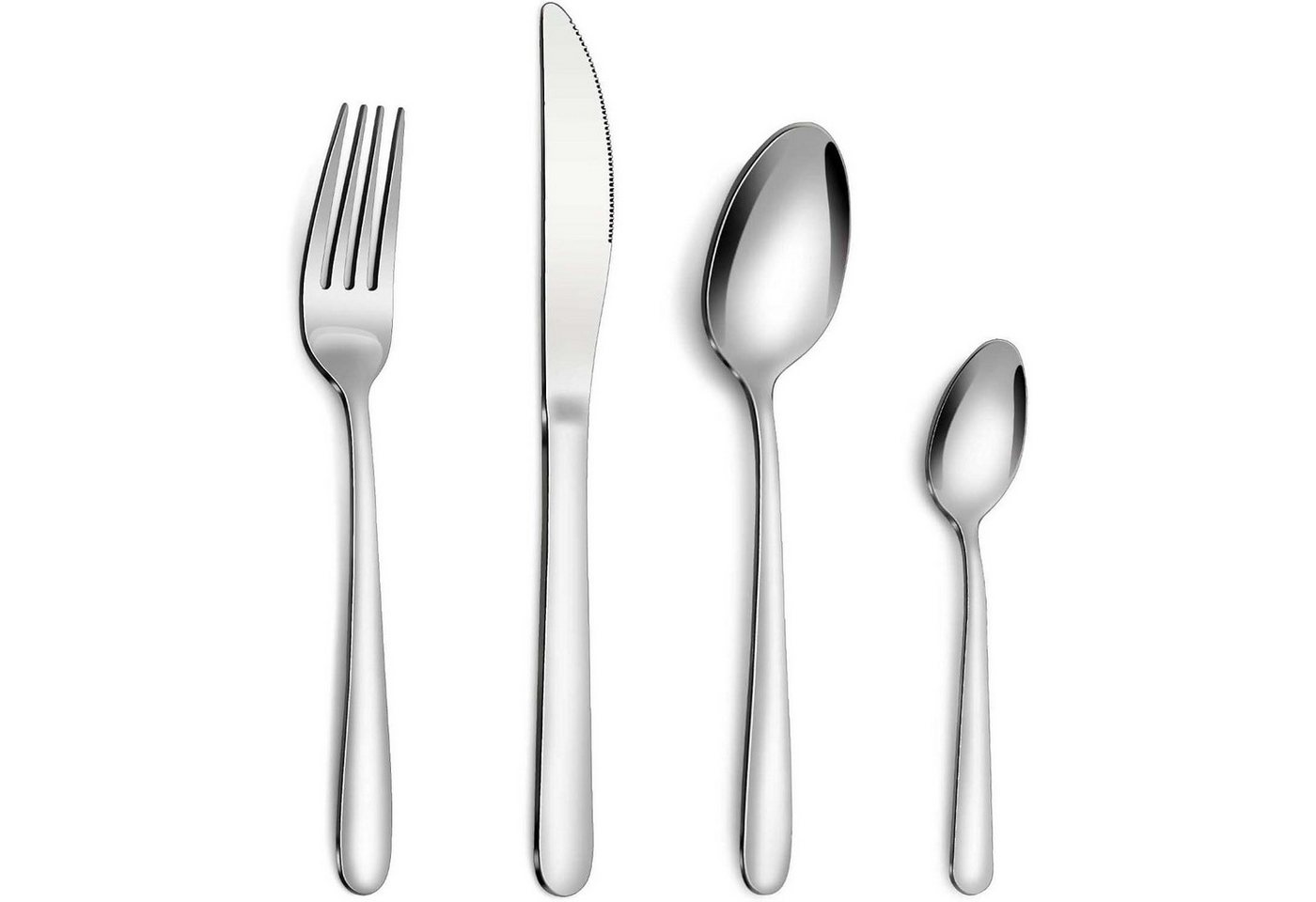 LuxusKollektion Salatbesteck Besteck Set 6 Personen Edelstahl Messer Gabel Löffel 24 teilig LuxusKollektion Salatbesteck Besteck Set 6 Personen Edelstahl Messer Gabel Löffel 24 teilig von LuxusKollektion
