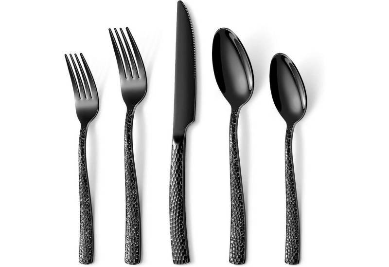 LuxusKollektion Salatbesteck Besteckset Edelstahl 30 Teiliges Schwarz–quadratischer Griff LuxusKollektion Salatbesteck Besteckset Edelstahl 30 Teiliges Schwarz–quadratischer Griff von LuxusKollektion