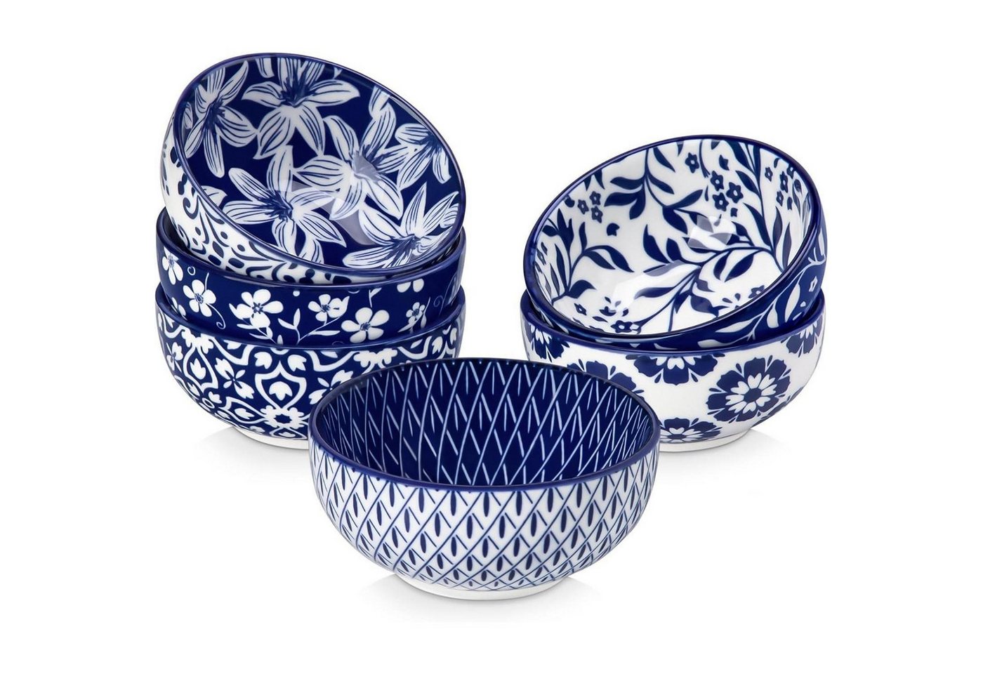 LuxusKollektion Salatbesteck Dipschalen Keramik 6er Set 80ml Mini Sojasauce Sushi Dipschalen (6x) von LuxusKollektion