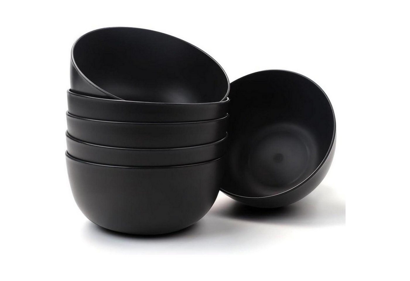 LuxusKollektion Salatbesteck Müslischalen Set 6er 1400ML Schüsseln Kunststoff Salatschale Suppe von LuxusKollektion