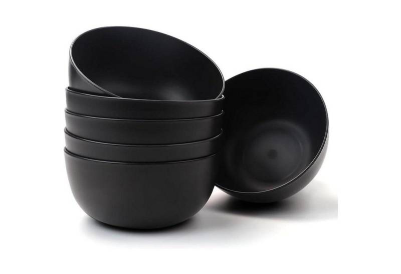 LuxusKollektion Salatbesteck Müslischalen Set 6er 1400ML Schüsseln Kunststoff Salatschale Suppe von LuxusKollektion