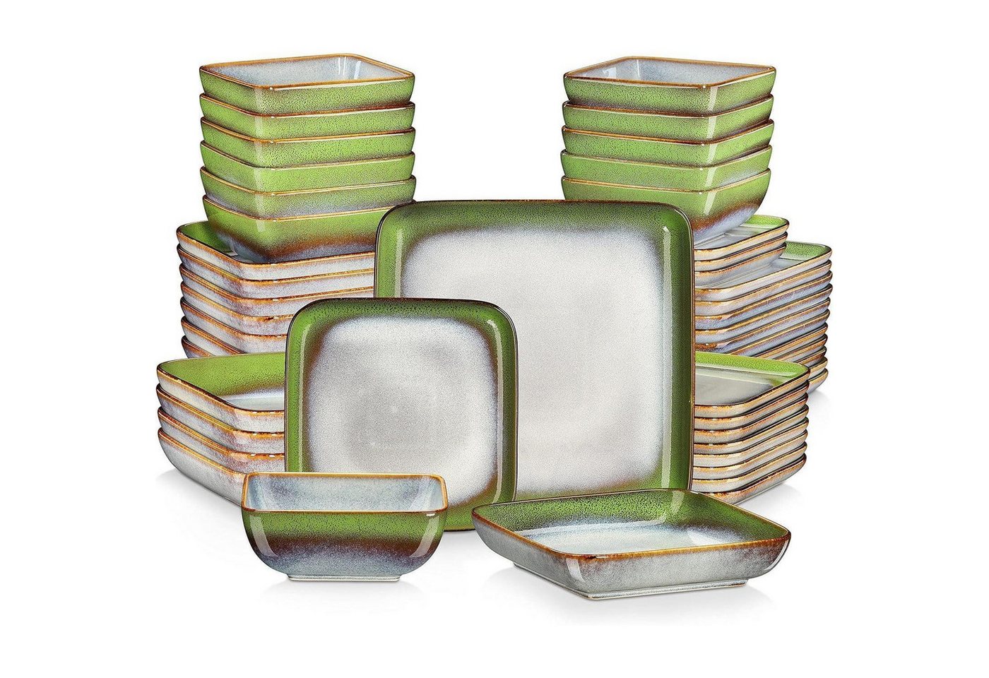 LuxusKollektion Salatbesteck Tafelservice Steinzeug Geschirr für 12 Personen Blaugrün LuxusKollektion Salatbesteck Tafelservice Steinzeug Geschirr für 12 Personen Blaugrün von LuxusKollektion
