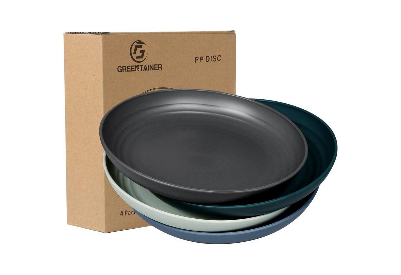 LuxusKollektion Salatbesteck Teller Speiseteller 4er 22,3cm Unzerbrechlich Dunkel Farbe 22,3cm-1 LuxusKollektion Salatbesteck Teller Speiseteller 4er 22,3cm Unzerbrechlich Dunkel Farbe 22,3cm-1 von LuxusKollektion