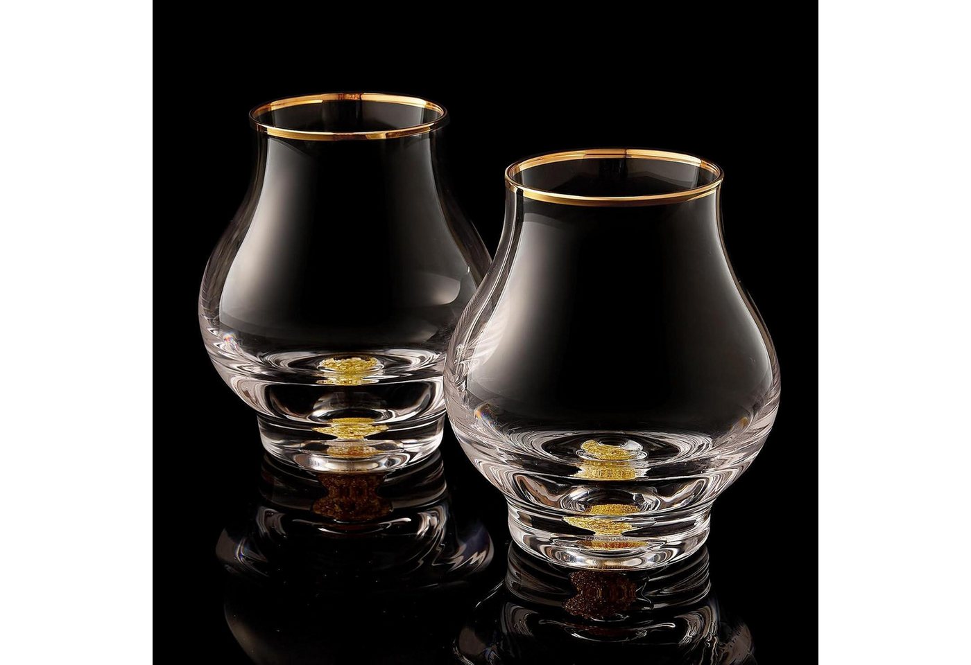 LuxusKollektion Salatbesteck Whiskygläser 2er 205ml 24K Geschwungenes Schnapsglas 2 Pcs LuxusKollektion Salatbesteck Whiskygläser 2er 205ml 24K Geschwungenes Schnapsglas 2 Pcs von LuxusKollektion