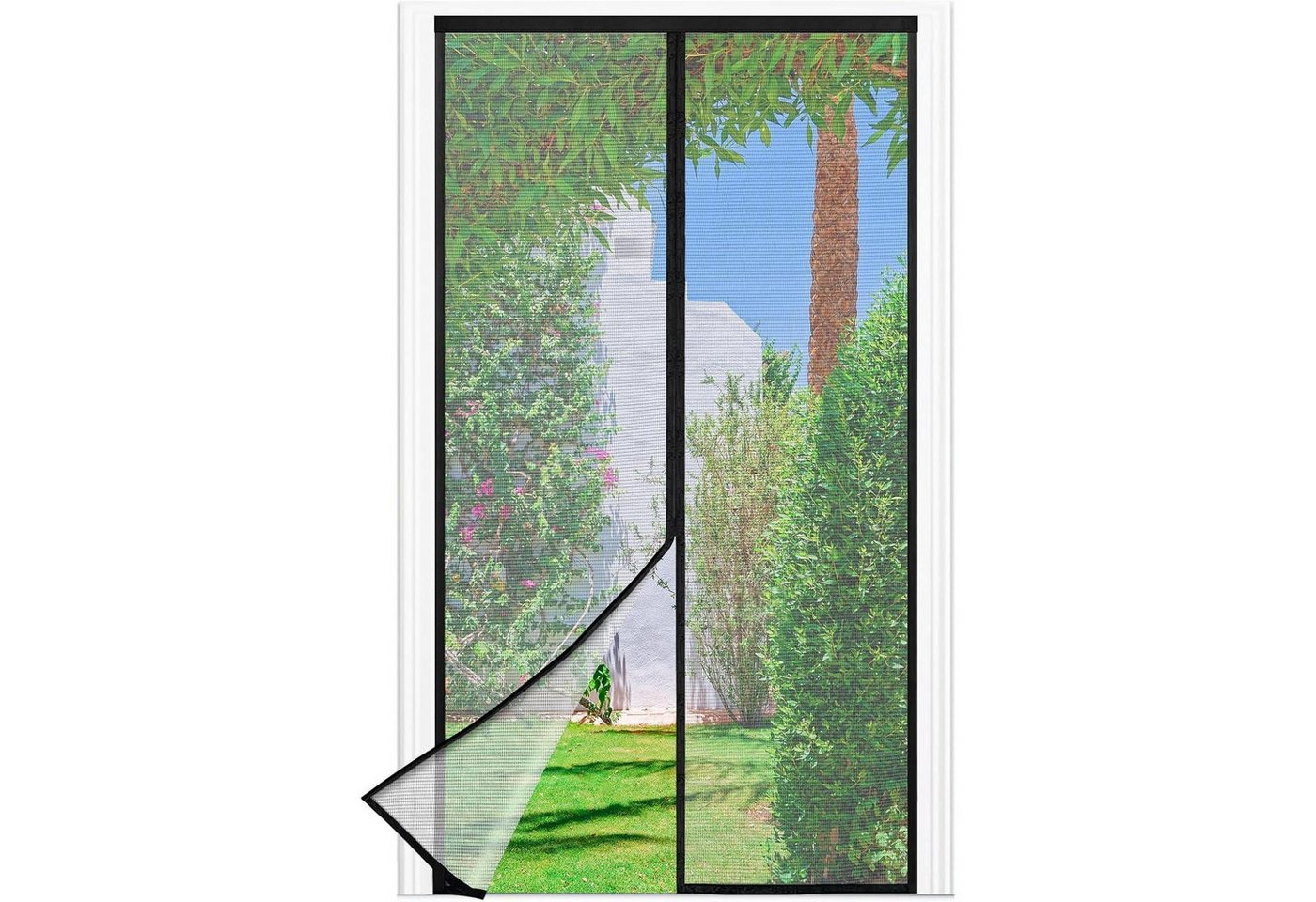 LuxusKollektion Schädlingsschutznetz Fliegengitter Balkontür Magnet Klettband 38mm 90*200cm Schwarz LuxusKollektion Schädlingsschutznetz Fliegengitter Balkontür Magnet Klettband 38mm 90*200cm Schwarz von LuxusKollektion