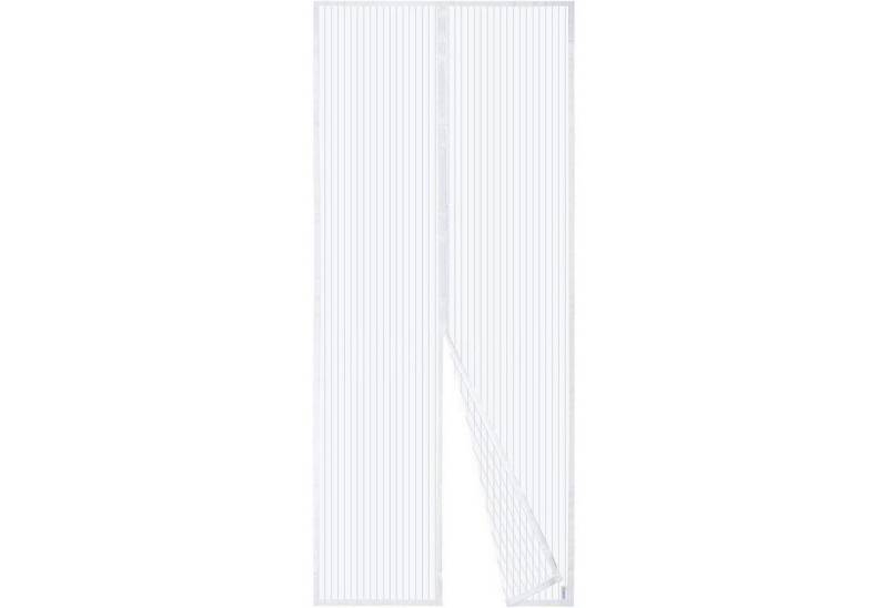 LuxusKollektion Schädlingsschutznetz Fliegengitter Tür Magnetvorhang Insektenschutz 100x210 cm Weiß von LuxusKollektion