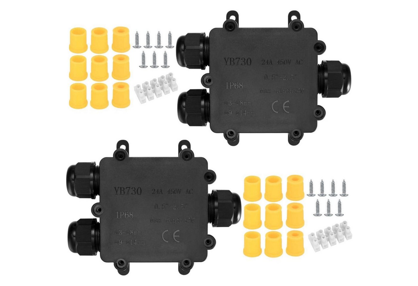 LuxusKollektion Schaltschrankschlüssel Abzweigdose IP68 Wasserdichte 3 Wege Kabelverbinder 4 12mm 3 Wege-Y LuxusKollektion Schaltschrankschlüssel Abzweigdose IP68 Wasserdichte 3 Wege Kabelverbinder 4 12mm 3 Wege-Y von LuxusKollektion