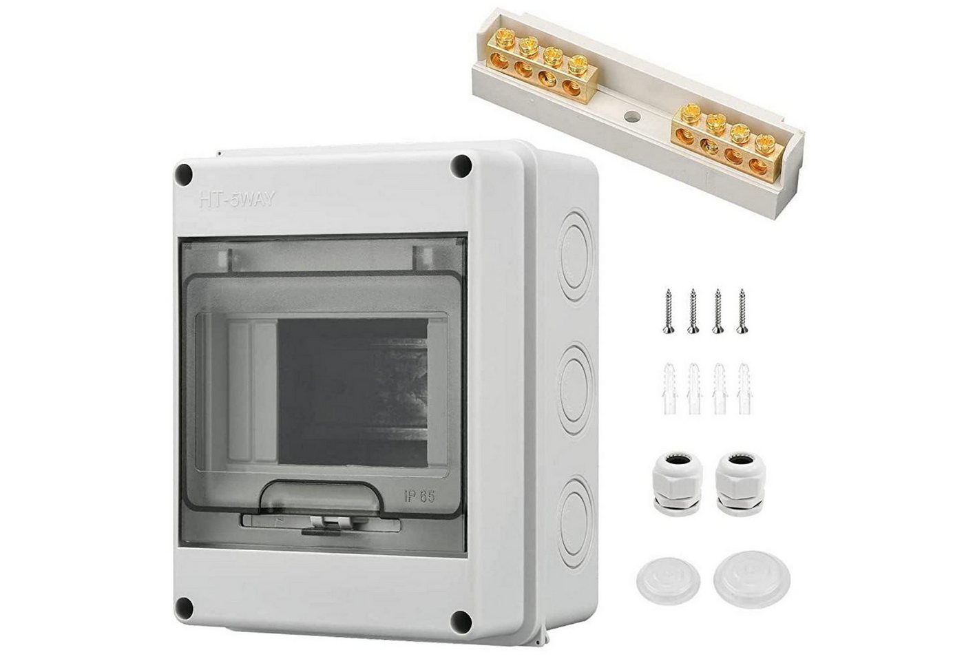 LuxusKollektion Schaltschrankschlüssel Sicherungskasten IP65 Aufputz 1-reihig 5 Module Feuchtraum LuxusKollektion Schaltschrankschlüssel Sicherungskasten IP65 Aufputz 1-reihig 5 Module Feuchtraum von LuxusKollektion