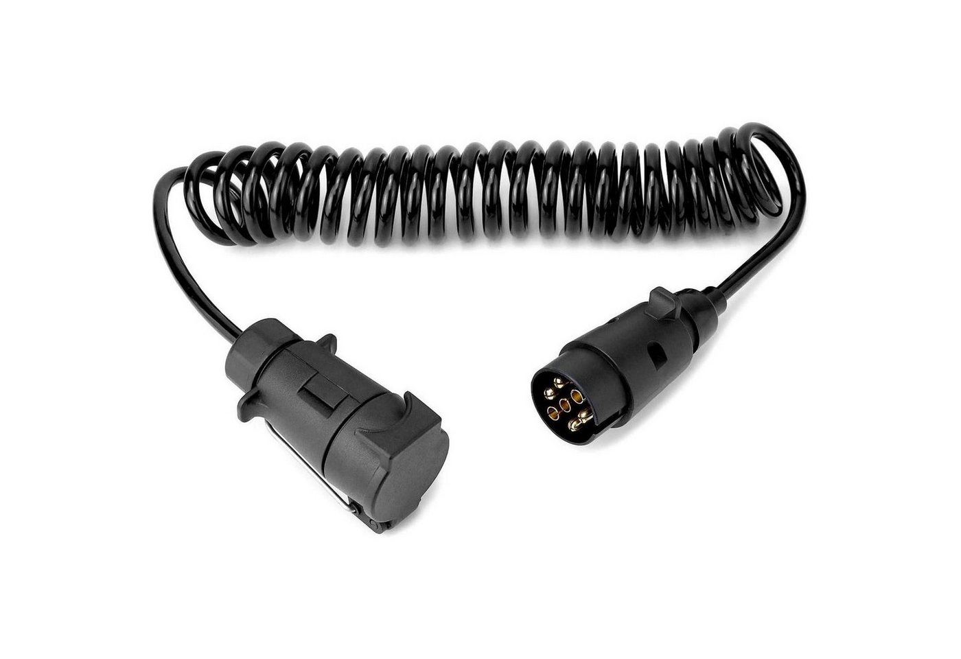 LuxusKollektion Schaltschrankschlüssel Verlängerungskabel 3 Meter 7 Pin Spiralkabel Stecker 3M 7-7 Polig von LuxusKollektion