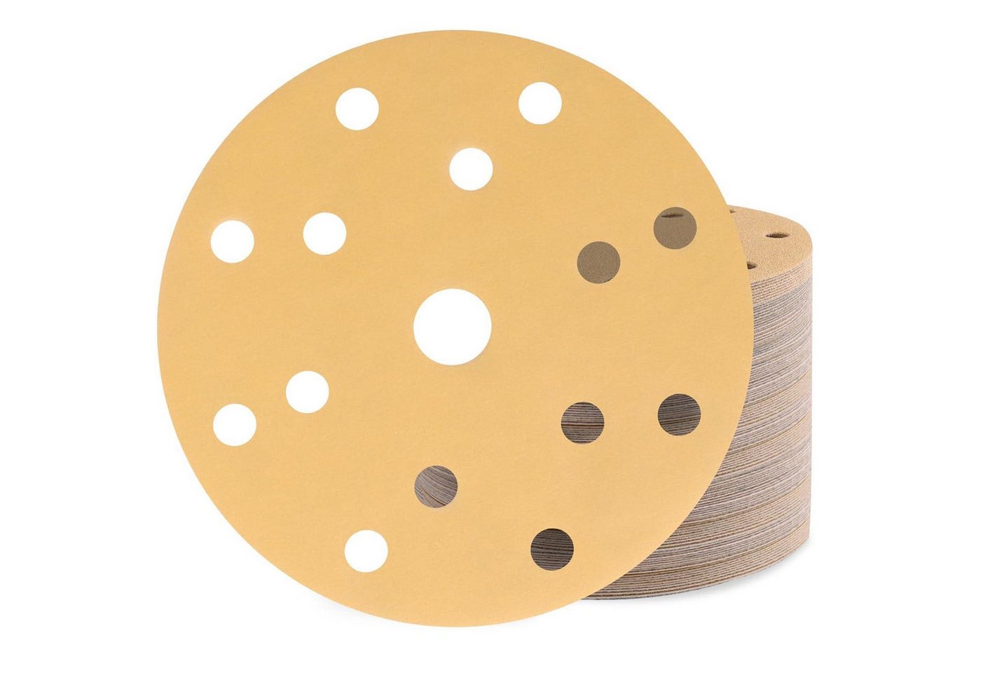 LuxusKollektion Schleifscheibe Schleifscheiben 150mm Klett 15 Loch 320 Körnung 80 Stück LuxusKollektion Schleifscheibe Schleifscheiben 150mm Klett 15 Loch 320 Körnung 80 Stück von LuxusKollektion