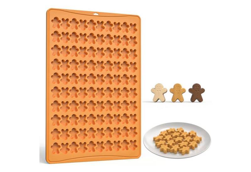 LuxusKollektion Schokoladenform Silikonform 100 Mulden Backen Kekse Pudding Gelee Lebkuchenmann von LuxusKollektion