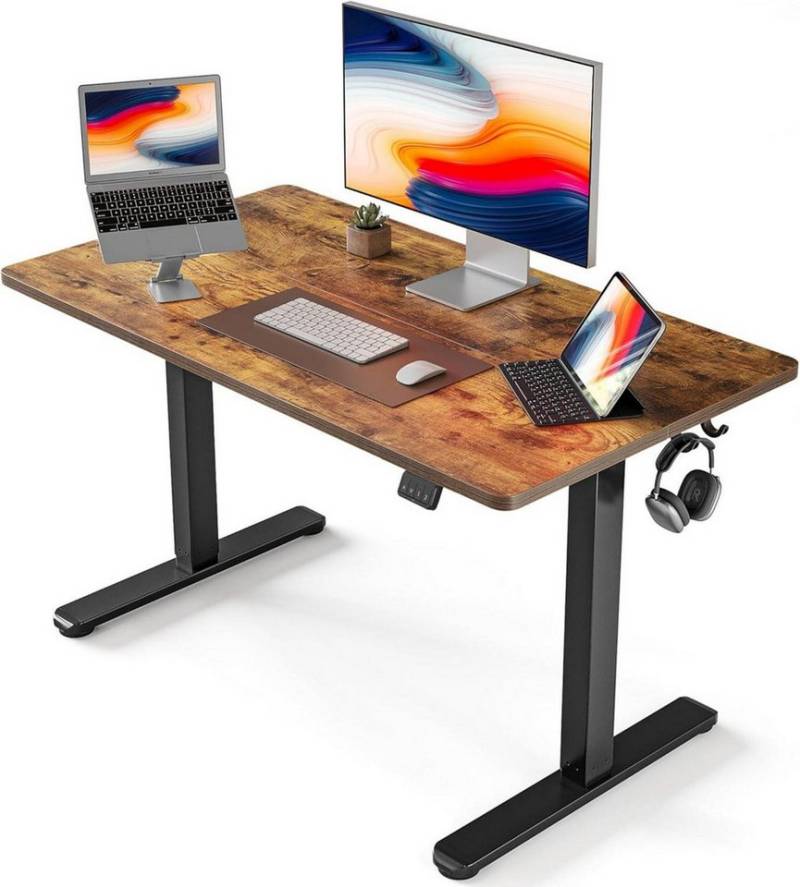 LuxusKollektion Schreibtisch Höhenverstellbarer Schreibtisch Elektrisch 100x60cm Memory von LuxusKollektion