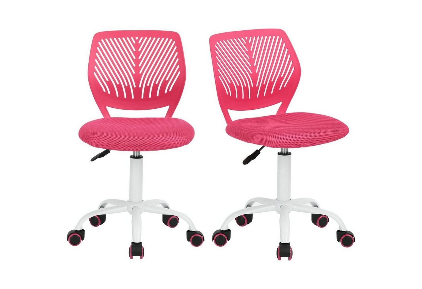 LuxusKollektion Schreibtischstuhl Schreibtischstuhl Drehstuhl Bürostuhl Stoffsitz Rosa und Rosa LuxusKollektion Schreibtischstuhl Schreibtischstuhl Drehstuhl Bürostuhl Stoffsitz Rosa und Rosa von LuxusKollektion