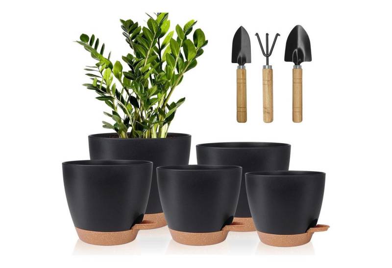 LuxusKollektion Schutzplane Blumentopf Selbstbewässerung Kunststoff Pflanzkübel Schwarz Braun LuxusKollektion Schutzplane Blumentopf Selbstbewässerung Kunststoff Pflanzkübel Schwarz Braun von LuxusKollektion