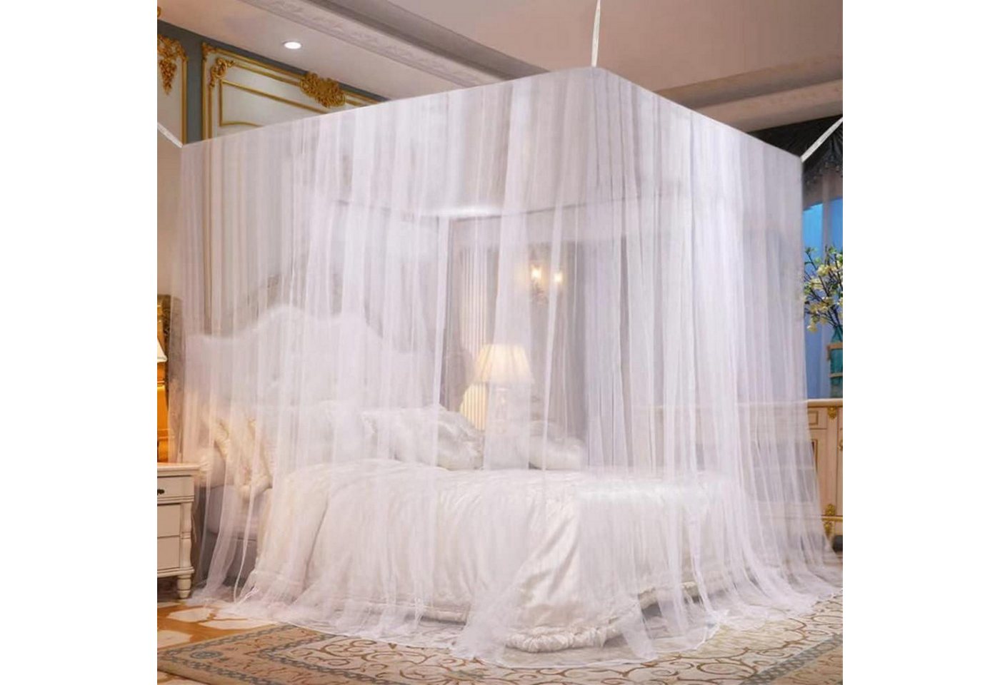 LuxusKollektion Schutzplane Moskitonetz Einzelöffnung rechteckig Feinmaschig 220x210x200 cm LuxusKollektion Schutzplane Moskitonetz Einzelöffnung rechteckig Feinmaschig 220x210x200 cm von LuxusKollektion