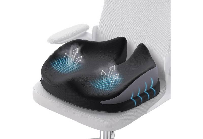 LuxusKollektion Sitzkissen Memory Foam Orthopädisches Sitzkissen für Büro Rollstuhl Auto LuxusKollektion Sitzkissen Memory Foam Orthopädisches Sitzkissen für Büro Rollstuhl Auto von LuxusKollektion