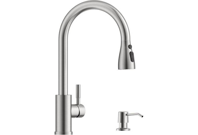 LuxusKollektion Spültischarmatur Wasserhahn Ausziehbar Seifenspender Armatur Gebürstet-328sd LuxusKollektion Spültischarmatur Wasserhahn Ausziehbar Seifenspender Armatur Gebürstet-328sd von LuxusKollektion