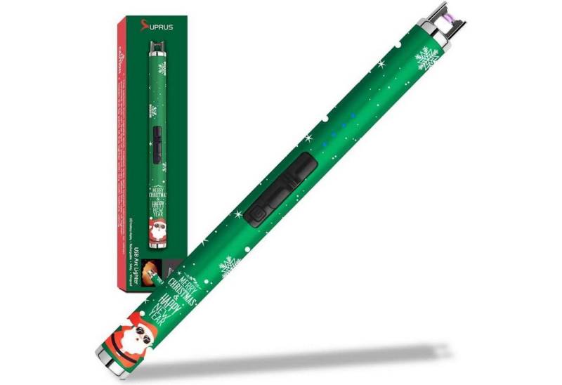 SUPRUS Stabanzünder Elektrischer Kerzenanzünder USB-Feuerzeug mit LED-Batterieanzeige von SUPRUS