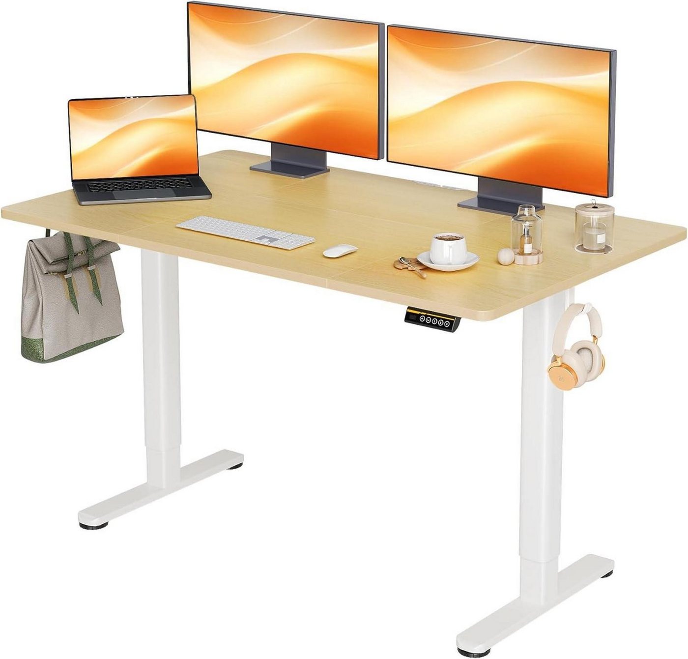 LuxusKollektion Stehtisch Höhenverstellbarer Schreibtisch Elektrisch Kabelmanagement 140x70 cm LuxusKollektion Stehtisch Höhenverstellbarer Schreibtisch Elektrisch Kabelmanagement 140x70 cm von LuxusKollektion