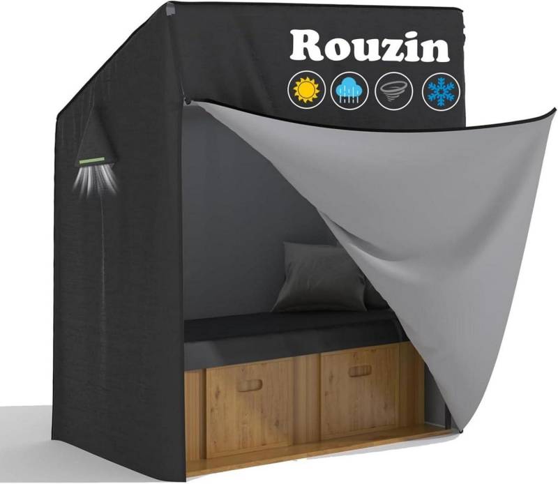 LuxusKollektion Strandkorb-Schutzhülle Strandkorb Schutzhülle Winterfest XXL Wasserdicht für Strandkorb von LuxusKollektion
