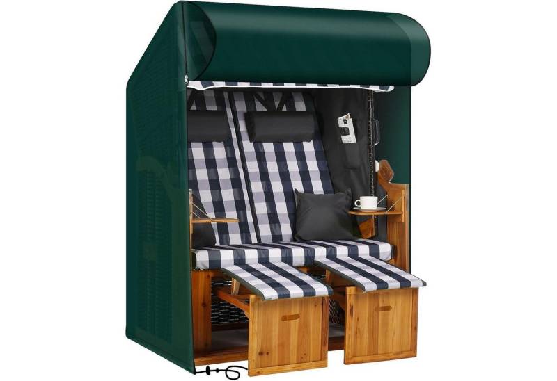 LuxusKollektion Strandkorb-Schutzhülle Strandkorbhülle 135x105x140 175cm Polyethylene (Pe) Grün von LuxusKollektion