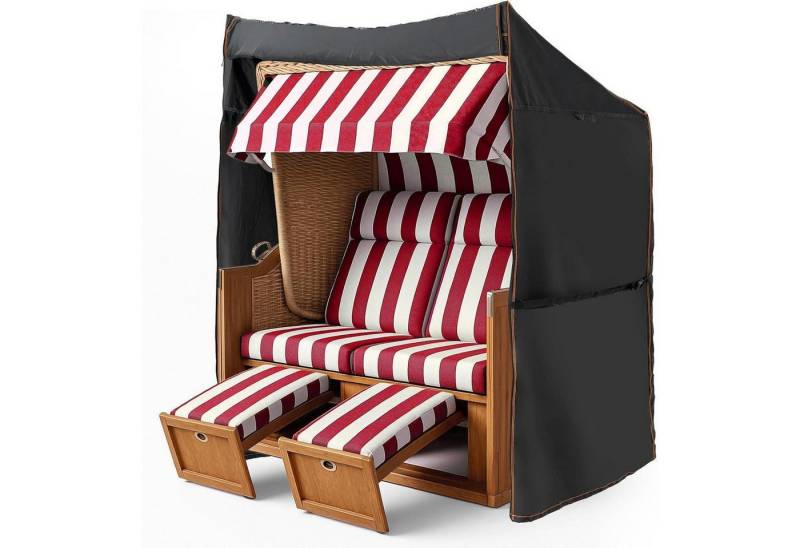 LuxusKollektion Strandkorb-Schutzhülle Strandkorbhülle wasserdicht Schwarz & Orange 135x105x175 140cm LuxusKollektion Strandkorb-Schutzhülle Strandkorbhülle wasserdicht Schwarz & Orange 135x105x175 140cm von LuxusKollektion