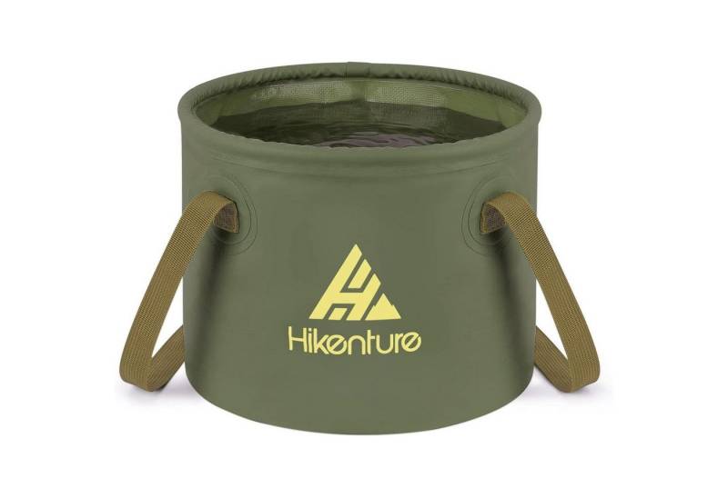 LuxusKollektion Stuhl Faltschüssel Falteimer Camping Waschschüssel 10L Rund-dunkelgrün 16L von LuxusKollektion