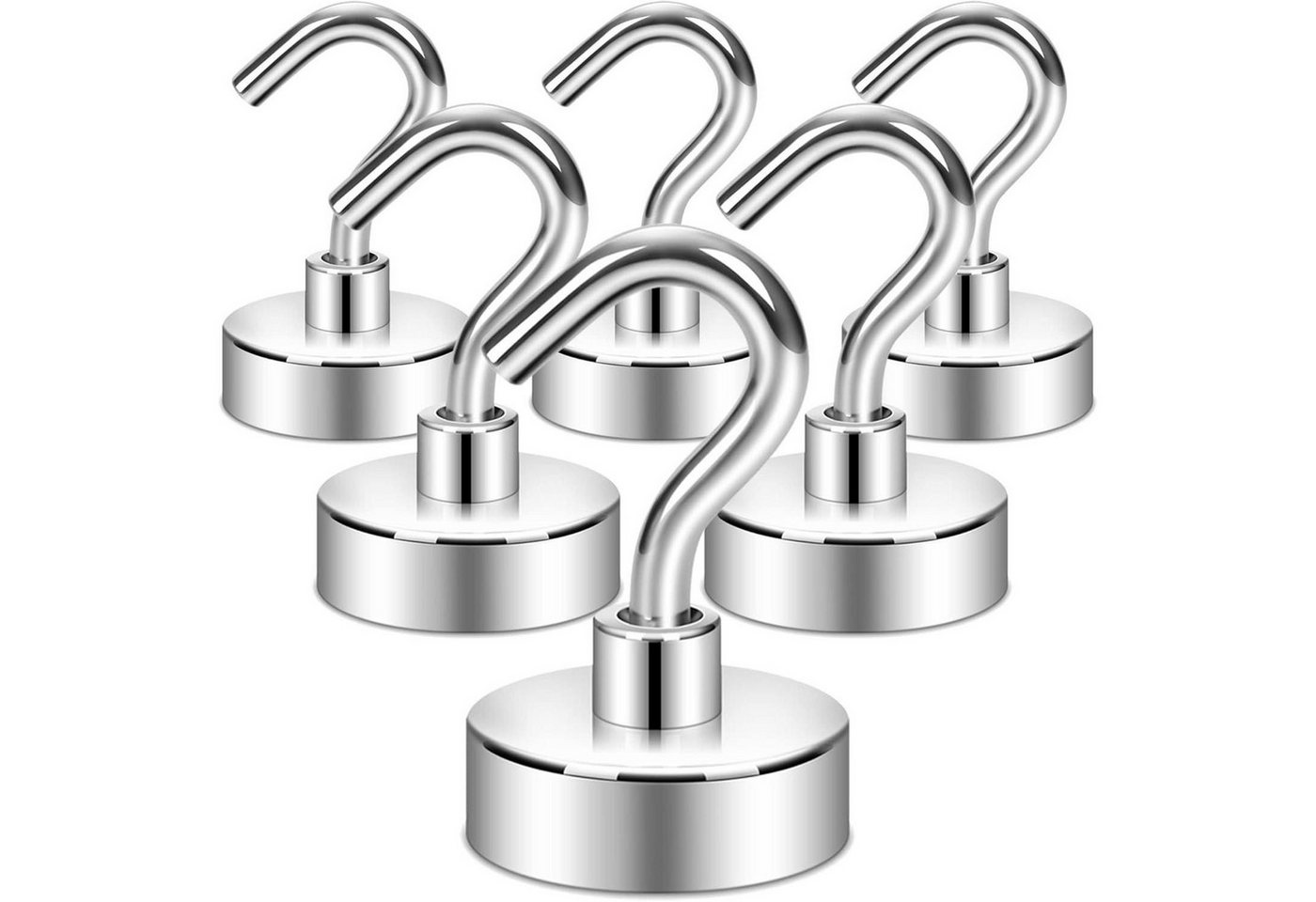 LuxusKollektion Stuhl Magnethaken 15kg Kreuzhaken Kühlschrank Vorhang 6 15kg+ Magnethaken von LuxusKollektion