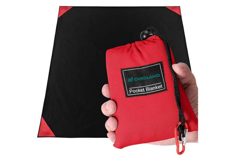 LuxusKollektion Stuhl Picknickdecke Stranddecke Campingmatte Strand Camping 180 X 160 CM Rot von LuxusKollektion