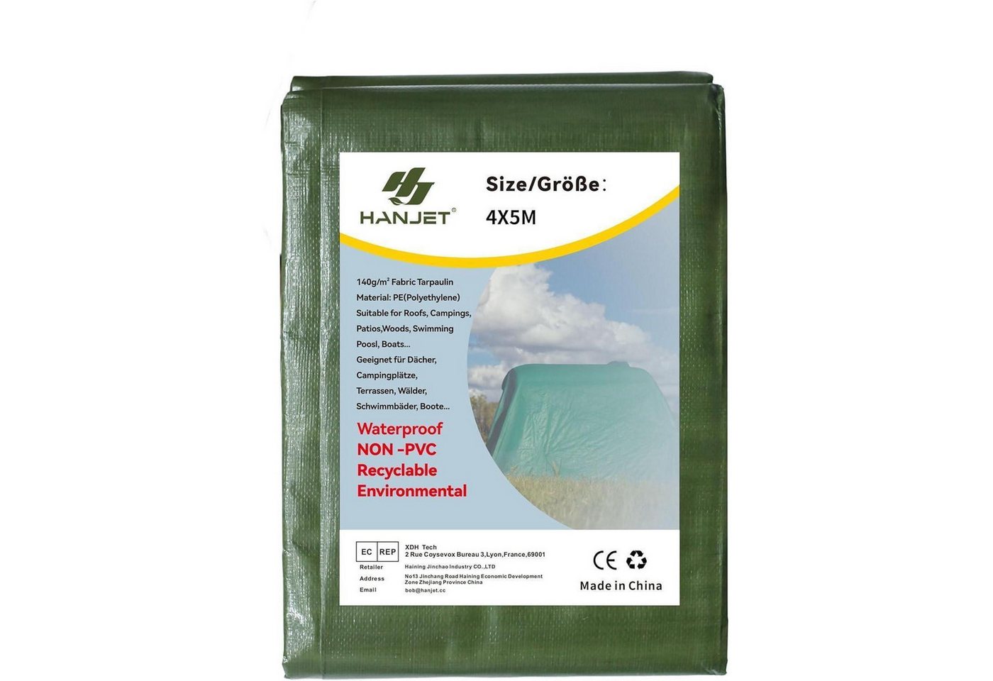 LuxusKollektion Stuhl Tarp Plane PE 140g m2 Zeltdach Dachabdeckung Camping Boot 4x5m LuxusKollektion Stuhl Tarp Plane PE 140g m2 Zeltdach Dachabdeckung Camping Boot 4x5m von LuxusKollektion