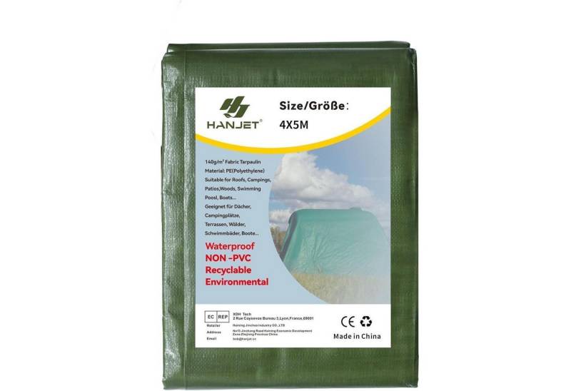 LuxusKollektion Stuhl Tarp Plane PE 140g m2 Zeltdach Dachabdeckung Camping Boot 4x5m von LuxusKollektion