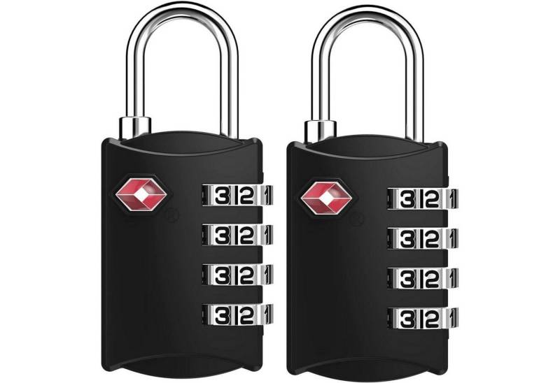 LuxusKollektion TSA-Vorhängeschloss Kofferschloss TSA Zahlenschloss 4stellig Koffer 2 Stücke Schwarz LuxusKollektion TSA-Vorhängeschloss Kofferschloss TSA Zahlenschloss 4stellig Koffer 2 Stücke Schwarz von LuxusKollektion