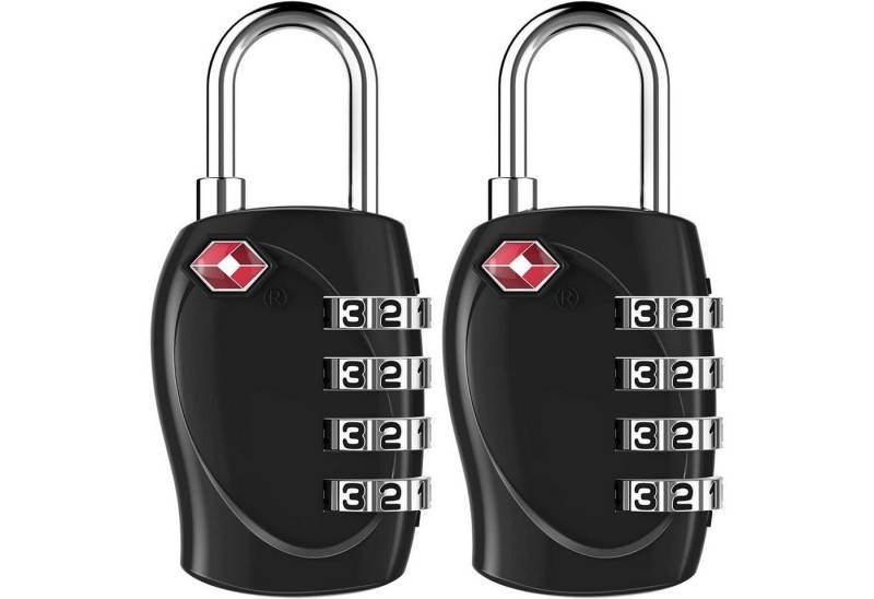 LuxusKollektion TSA-Vorhängeschloss Kofferschloss TSA Zahlenschloss 4stellig Koffer Rucksack 2p Schwarz LuxusKollektion TSA-Vorhängeschloss Kofferschloss TSA Zahlenschloss 4stellig Koffer Rucksack 2p Schwarz von LuxusKollektion