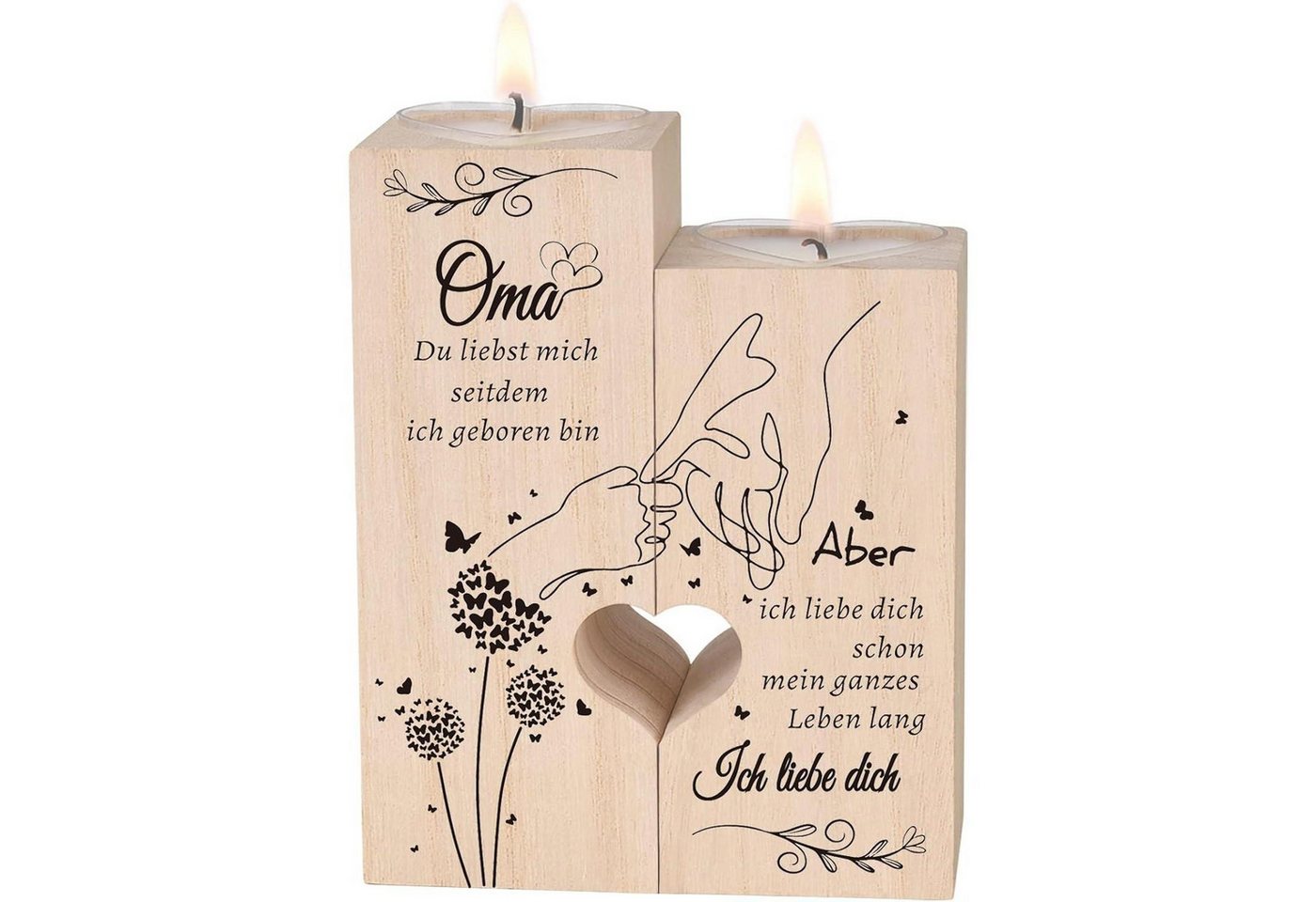 LuxusKollektion Teelichthalter Kerzenständer Geschenk Oma Geburtstag Weihnachten J3-3u7h-12ei von LuxusKollektion