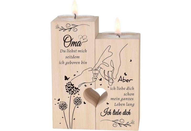 LuxusKollektion Teelichthalter Kerzenständer Geschenk Oma Geburtstag Weihnachten J3-3u7h-12ei von LuxusKollektion