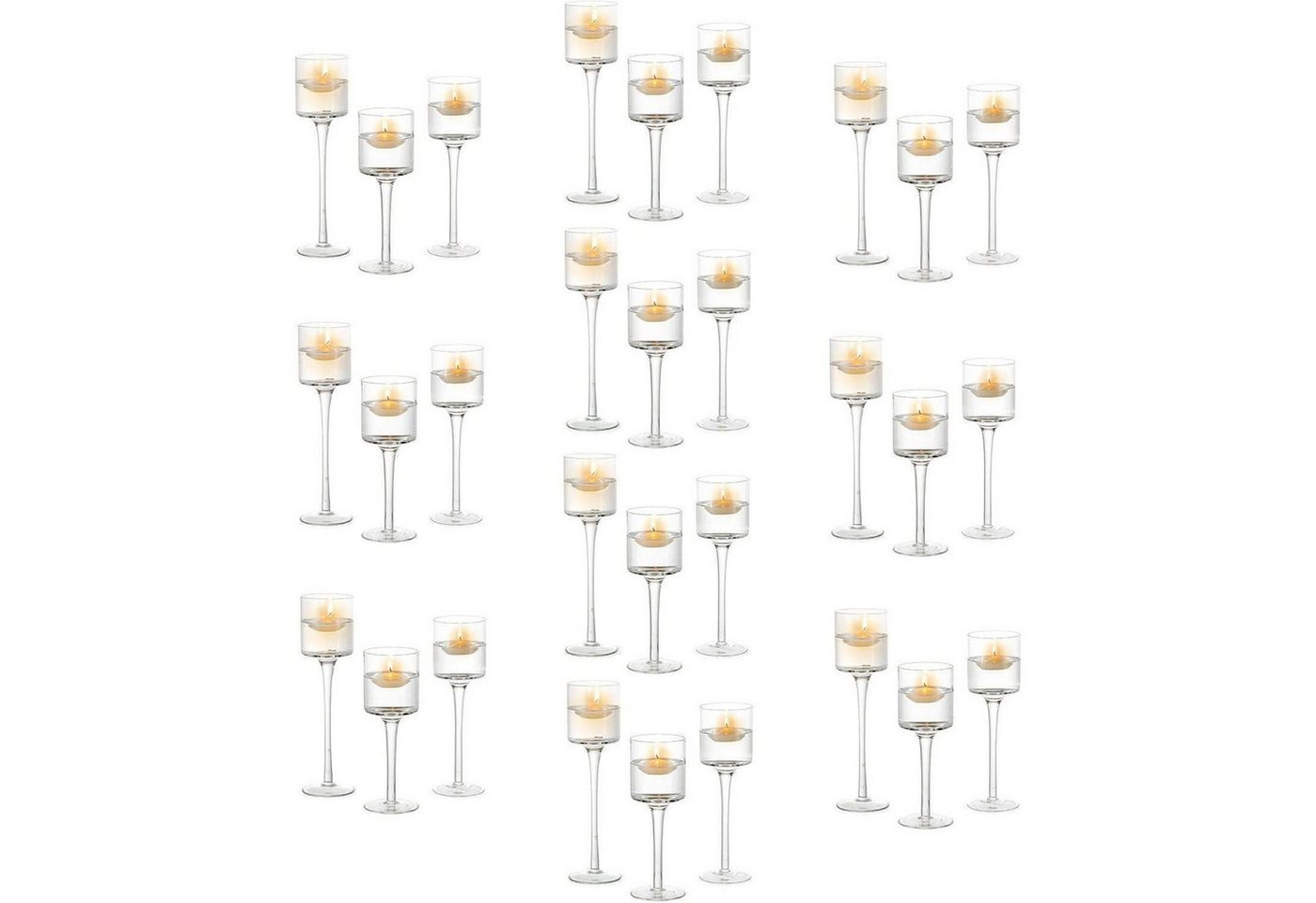 LuxusKollektion Teelichthalter Teelichthalter Glas Teelichter Tischdeko 20 23 30er 10 Set Farblos LuxusKollektion Teelichthalter Teelichthalter Glas Teelichter Tischdeko 20 23 30er 10 Set Farblos von LuxusKollektion