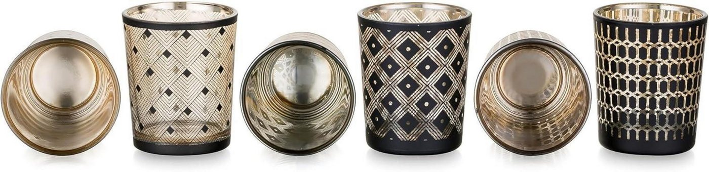 LuxusKollektion Teelichthalter Teelichthalter Windlicht Glas Set 6 Stück modern Deko Wohnzimmer LuxusKollektion Teelichthalter Teelichthalter Windlicht Glas Set 6 Stück modern Deko Wohnzimmer von LuxusKollektion