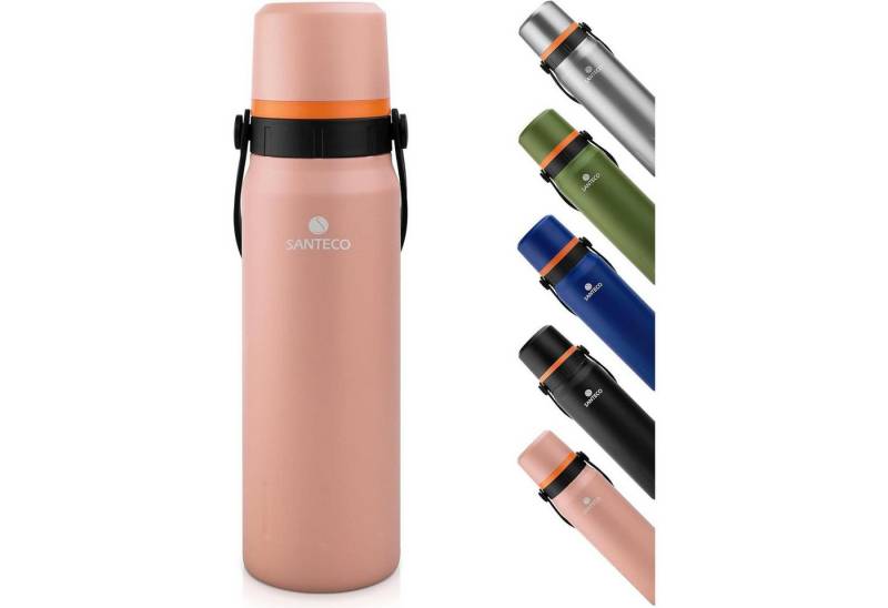 LuxusKollektion Thermobecher Thermoskanne Edelstahl Isolierflasche mit Trinkbecher 1,2L Schwarz LuxusKollektion Thermobecher Thermoskanne Edelstahl Isolierflasche mit Trinkbecher 1,2L Schwarz von LuxusKollektion