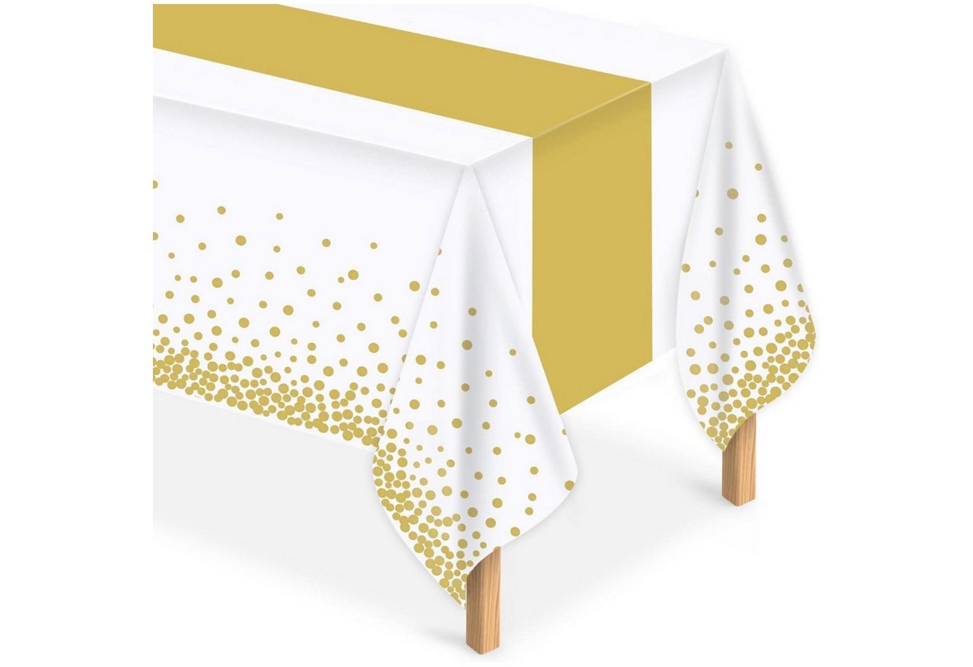 LuxusKollektion Tischdecke Papiertischdecke 4Stück Wasserdicht 137x274cm Gold-01 4 Stück LuxusKollektion Tischdecke Papiertischdecke 4Stück Wasserdicht 137x274cm Gold-01 4 Stück von LuxusKollektion