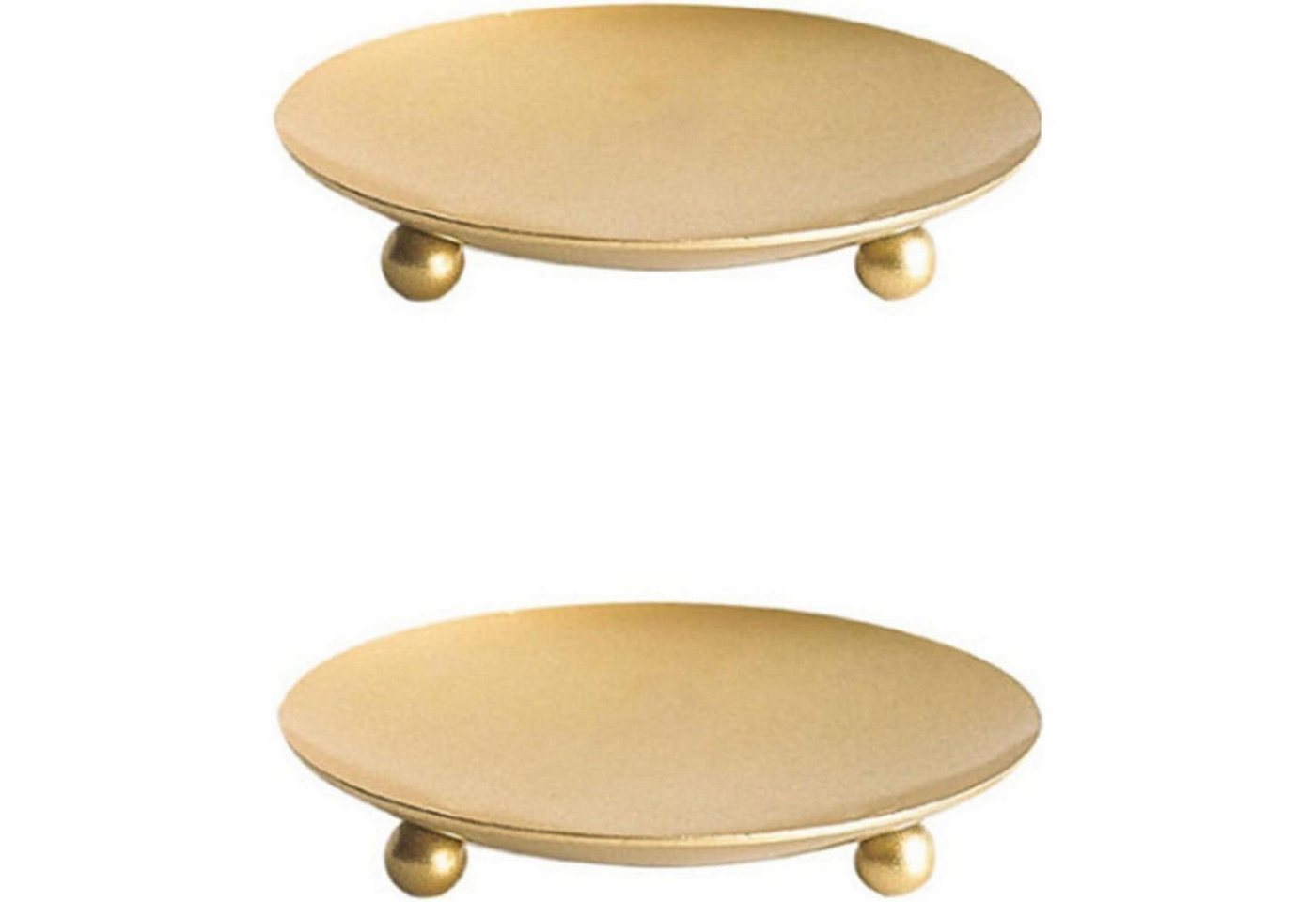 LuxusKollektion Tischkerzenhalter Kerzenhalter Stumpenkerzen Kerzenständer Metall Stabkerze Gold 9cm LuxusKollektion Tischkerzenhalter Kerzenhalter Stumpenkerzen Kerzenständer Metall Stabkerze Gold 9cm von LuxusKollektion