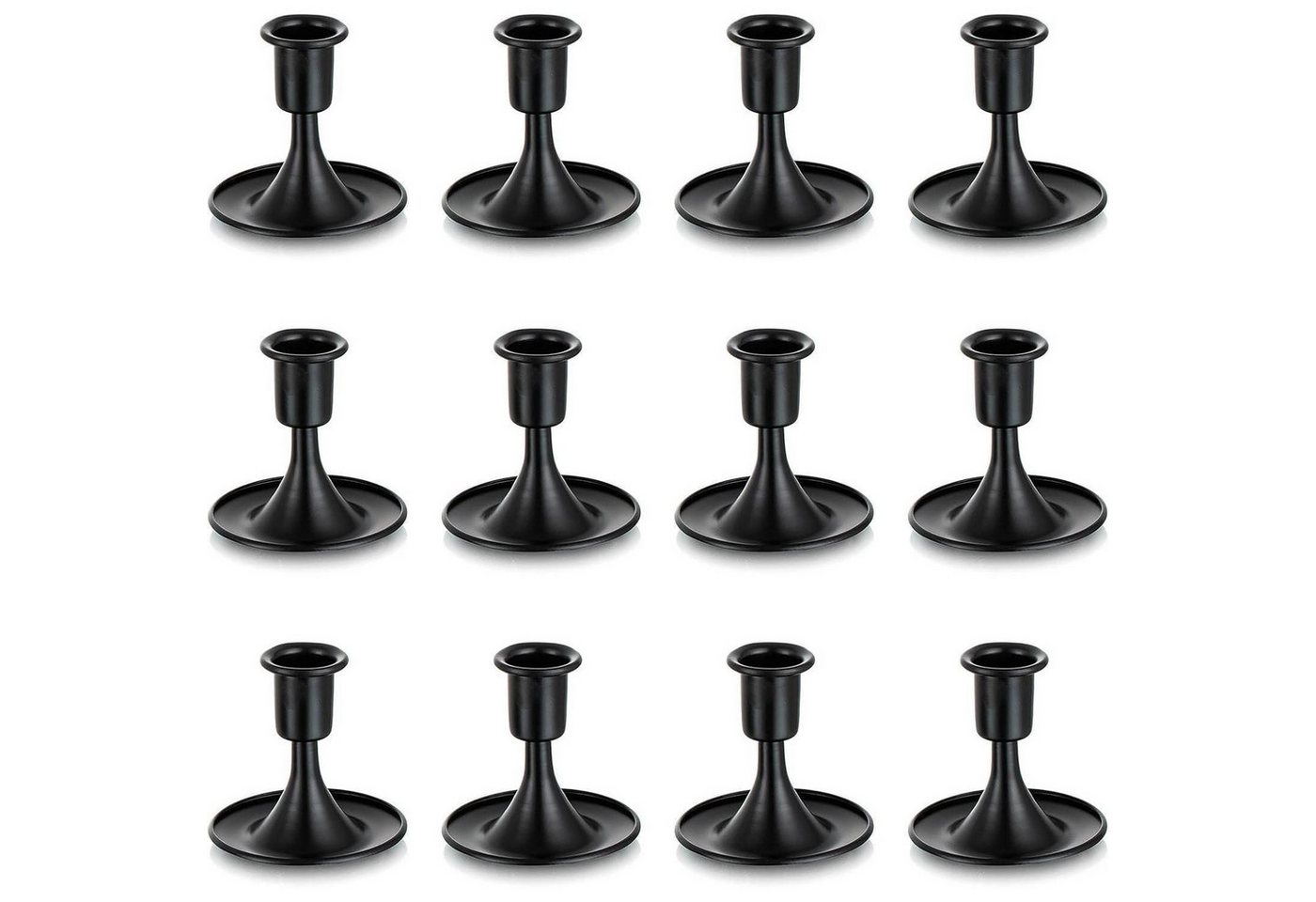 LuxusKollektion Tischkerzenhalter Kerzenständer Schwarz Metall 12er Set Stabkerzen Vintage Deko Festlich LuxusKollektion Tischkerzenhalter Kerzenständer Schwarz Metall 12er Set Stabkerzen Vintage Deko Festlich von LuxusKollektion