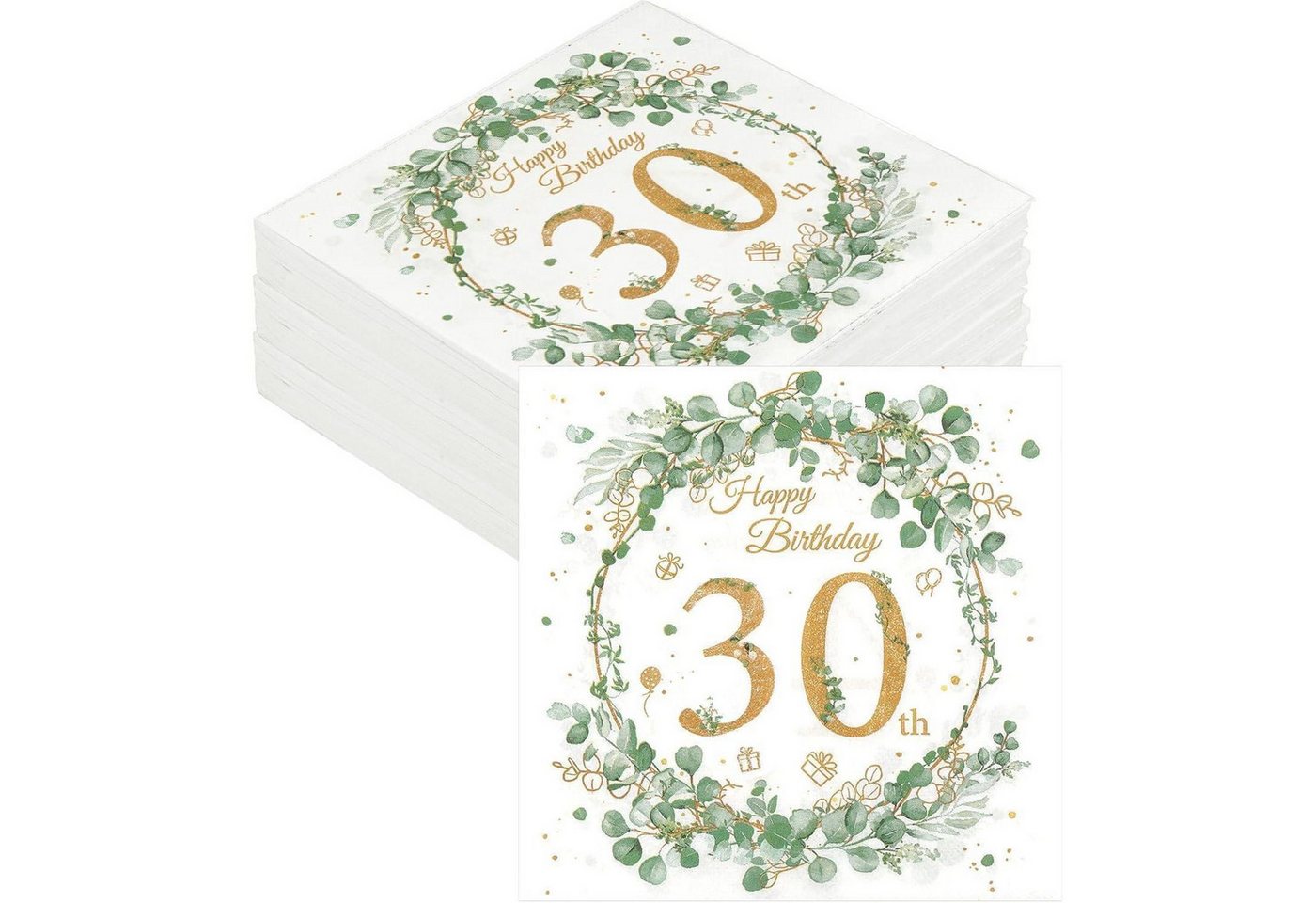 LuxusKollektion Trinkhalme Servietten 30 Geburtstag Eukalyptus Grün Gold Party 30. Geburtstag LuxusKollektion Trinkhalme Servietten 30 Geburtstag Eukalyptus Grün Gold Party 30. Geburtstag von LuxusKollektion