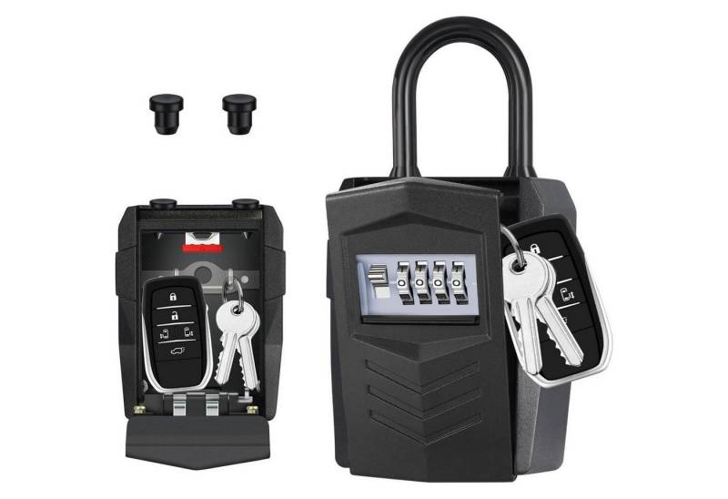 LuxusKollektion Vorhängeschloss Schlüsseltresor Zahlencode 4stellig Außensafe Schlüssel L Schwarz LuxusKollektion Vorhängeschloss Schlüsseltresor Zahlencode 4stellig Außensafe Schlüssel L Schwarz von LuxusKollektion